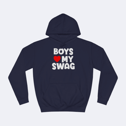 Boys love my Swag Fun Shirt lustiger Hoodie Blau Unisex