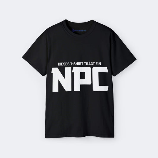 NPC T-Shirt lustiges Shirt mit Farbe Schwarz Unisex