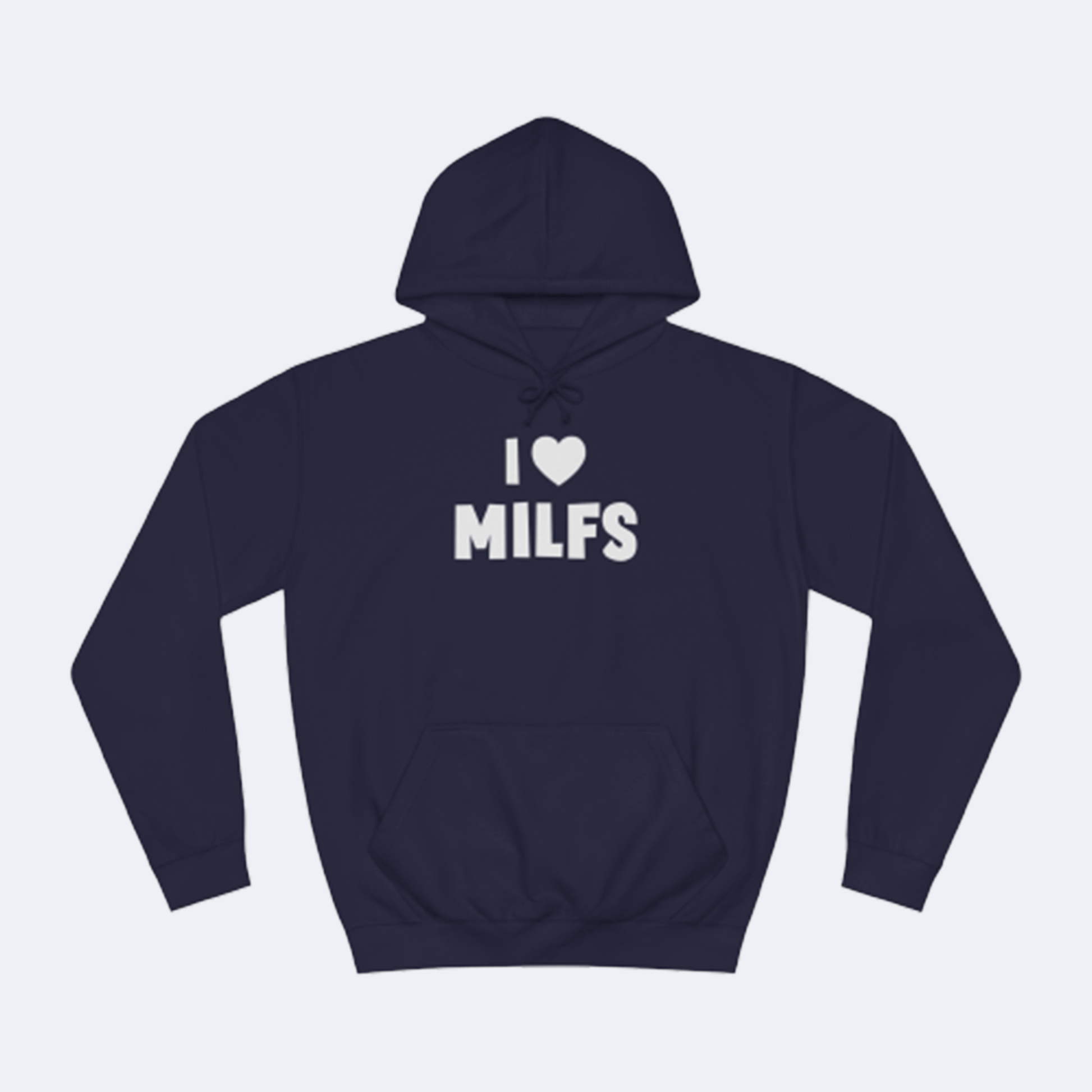 I Love Milfs Fun Shirt lustiger Hoodie Blau Unisex