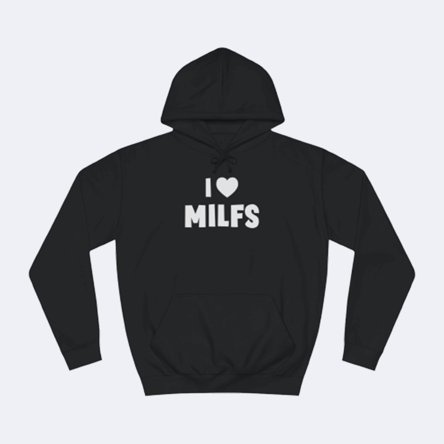 I Love Milfs Fun Shirt lustiger Hoodie Schwarz Unisex