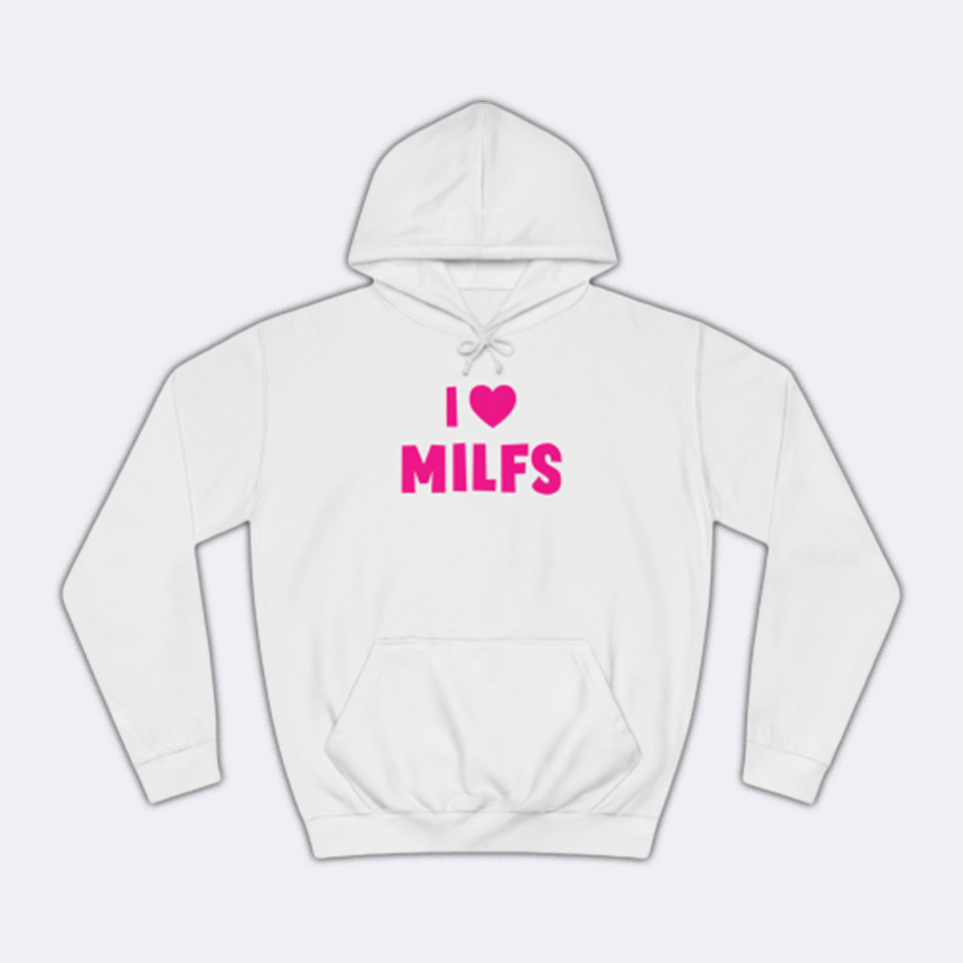 I Love Milfs Fun Shirt lustiger Hoodie Weiß Unisex