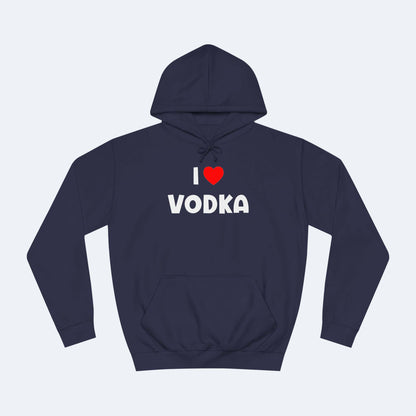 I Love Vodka Fun Shirt lustiger Hoodie Blau Unisex