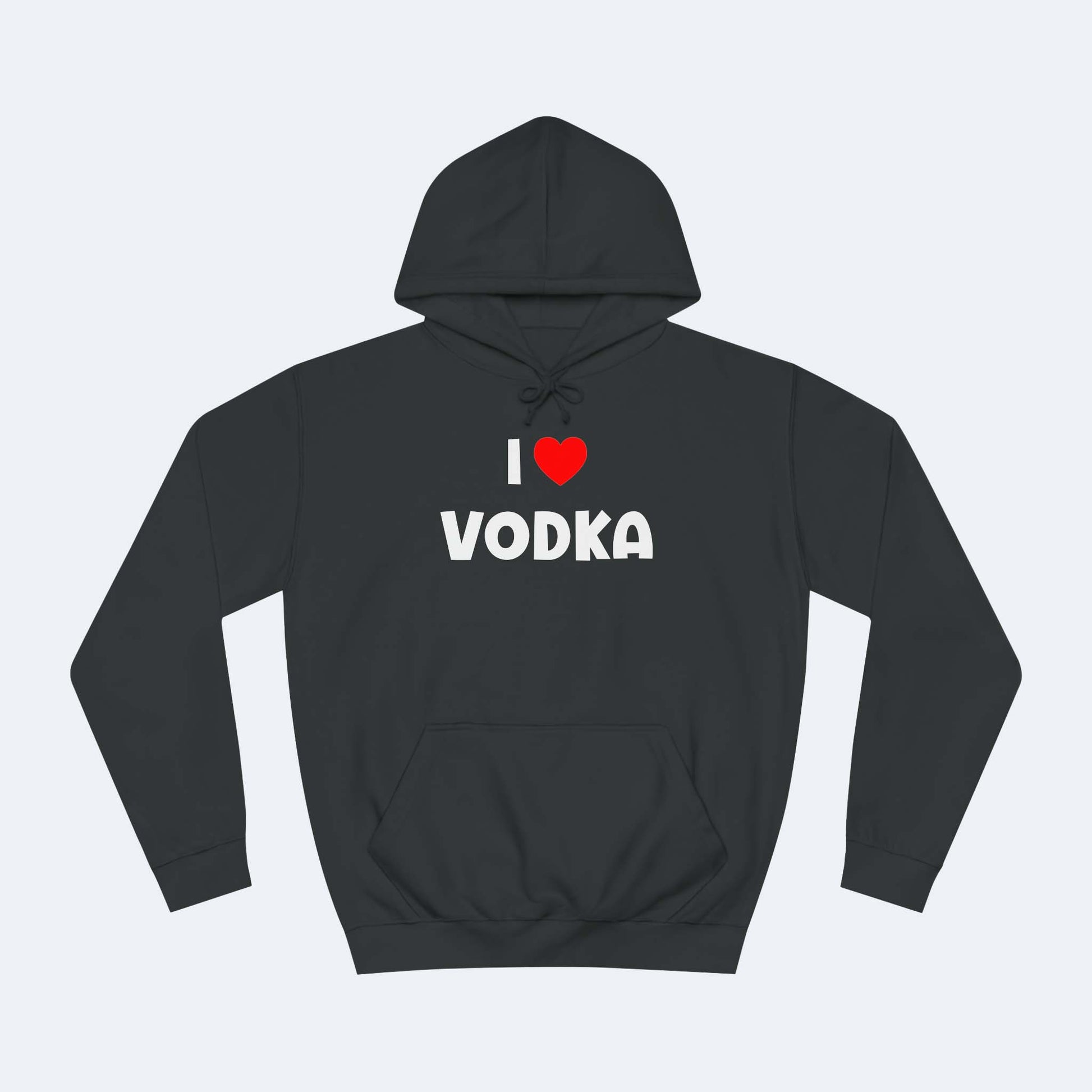 I Love Vodka Fun Shirt lustiger Hoodie Schwarz Unisex