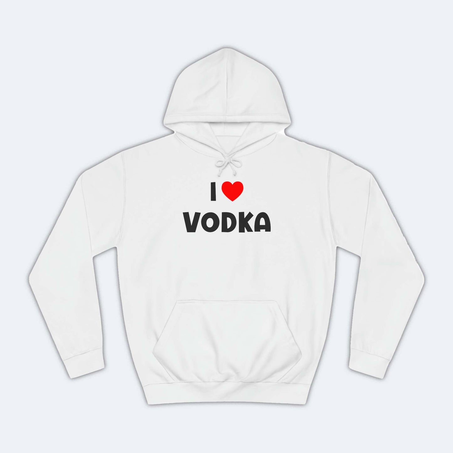 I Love Vodka Fun Shirt lustiger Hoodie Weiß Unisex