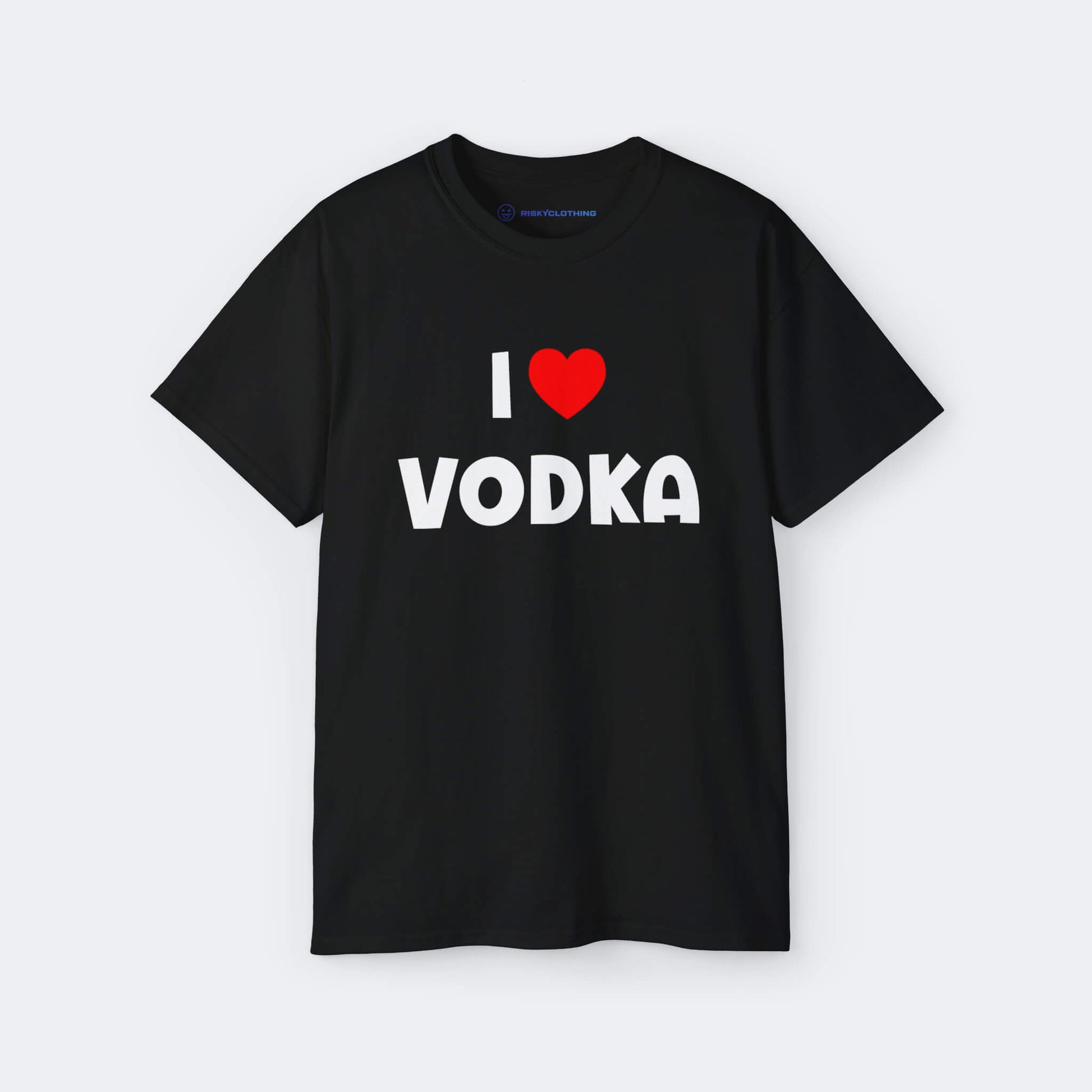 I Love Vodka Fun Shirt lustiges T-Shirt Schwarz Unisex