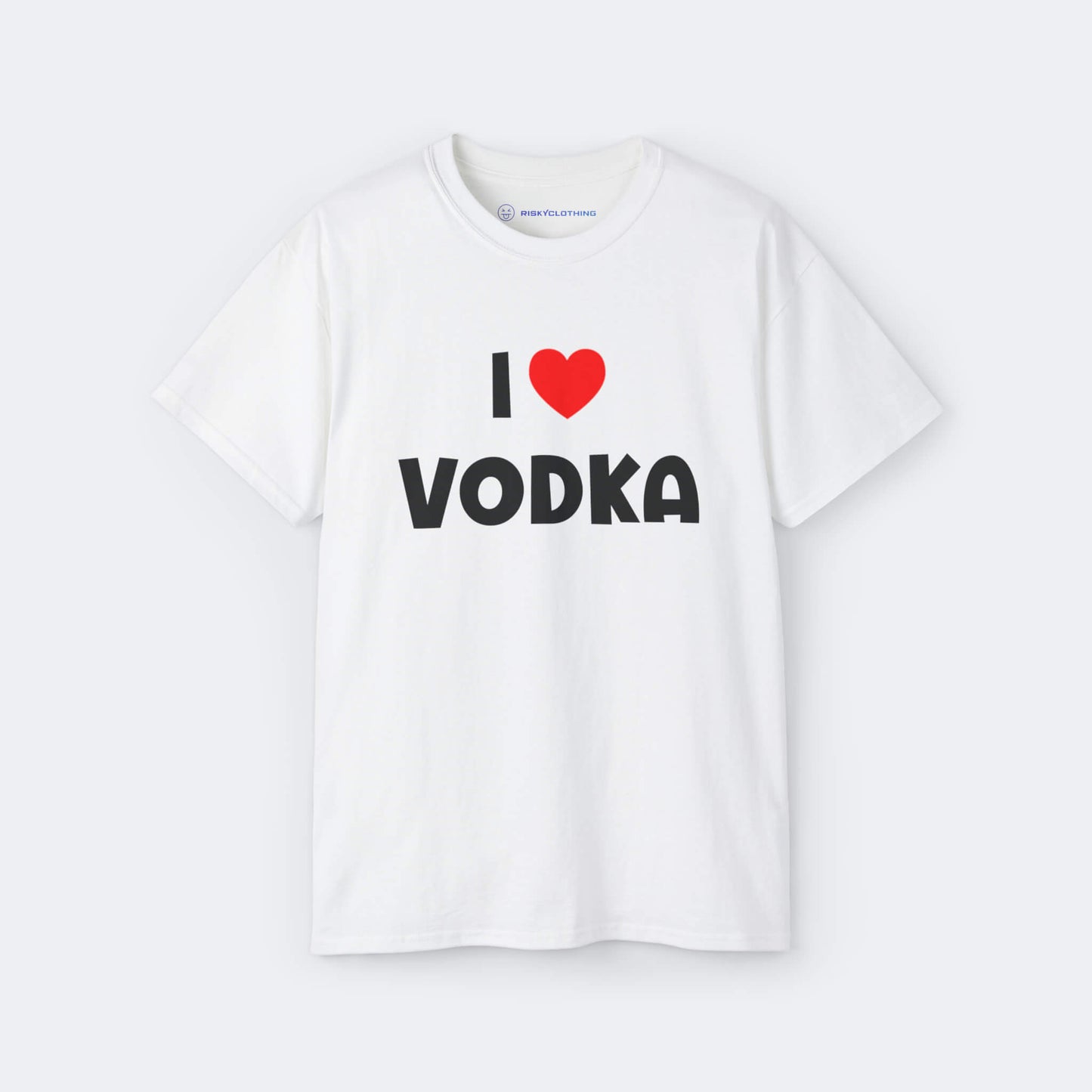 I Love Vodka Fun Shirt lustiges T-Shirt Weiß Unisex